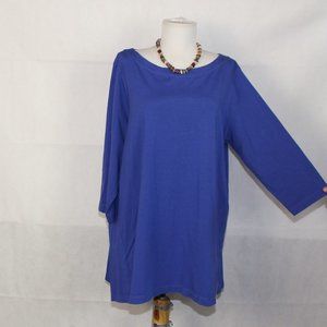 NWOT J. Jill Luxe Supima 3/4 Sleeve Tunic XL N40